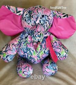 Lilly Pulitzer GECKO GREEN TIGER SUNRISE Plush MINNIE ELEPHANT Stuffed Animal