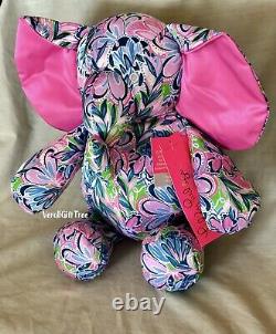 Lilly Pulitzer GECKO GREEN TIGER SUNRISE Plush MINNIE ELEPHANT Stuffed Animal