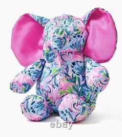 Lilly Pulitzer GECKO GREEN TIGER SUNRISE Plush MINNIE ELEPHANT Stuffed Animal