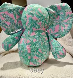 Lilly Pulitzer MANDEVILLA PINK SAND Plush MINNIE ELEPHANT Stuffed Animal NWT New