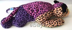 Lisa Frank Cheetah Jaguar Wild Cat Plush Stuffed Animal 20 Colorful Vintage