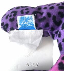 Lisa Frank Cheetah Jaguar Wild Cat Plush Stuffed Animal 20 Colorful Vintage
