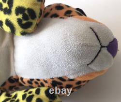 Lisa Frank Cheetah Jaguar Wild Cat Plush Stuffed Animal 20 Colorful Vintage