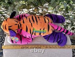 Lisa Frank FORREST Tiger Plush 24 With Tags Rare HTF Stuffed Animal SEE PICS