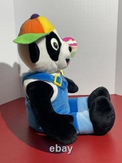 Lisa Frank Large Panda Painter Plush Stuffed 1998 Stuffins Vintage 17 Inch New
