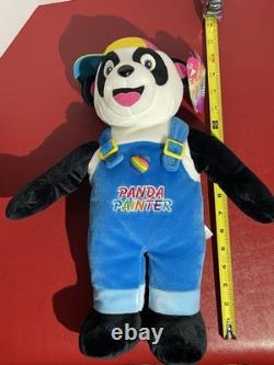 Lisa Frank Large Panda Painter Plush Stuffed 1998 Stuffins Vintage 17 Inch New
