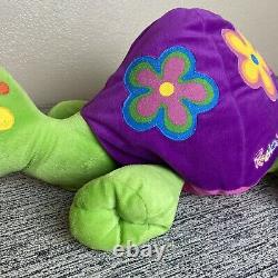 Lisa Frank Peekaboo Turtle Plush Toy Stuffed Animal 18 Vintage