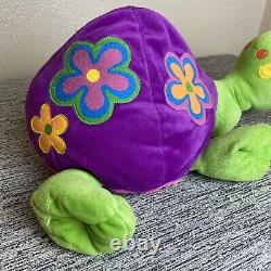 Lisa Frank Peekaboo Turtle Plush Toy Stuffed Animal 18 Vintage