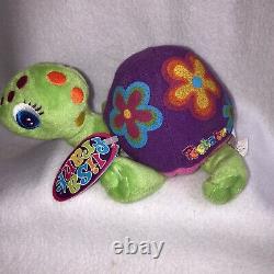 Lisa Frank Peekaboo Turtle Plush Toy Stuffed Animal with Tags 5 Vintage 1990's