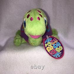 Lisa Frank Peekaboo Turtle Plush Toy Stuffed Animal with Tags 5 Vintage 1990's