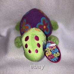 Lisa Frank Peekaboo Turtle Plush Toy Stuffed Animal with Tags 5 Vintage 1990's