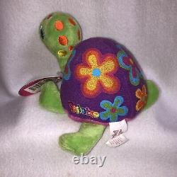 Lisa Frank Peekaboo Turtle Plush Toy Stuffed Animal with Tags 5 Vintage 1990's