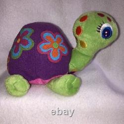 Lisa Frank Peekaboo Turtle Plush Toy Stuffed Animal with Tags 5 Vintage 1990's