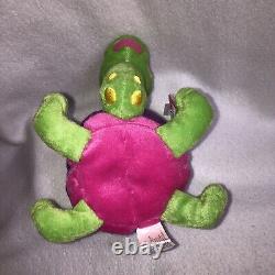 Lisa Frank Peekaboo Turtle Plush Toy Stuffed Animal with Tags 5 Vintage 1990's