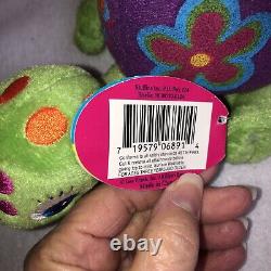 Lisa Frank Peekaboo Turtle Plush Toy Stuffed Animal with Tags 5 Vintage 1990's