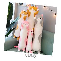Long Cat Plush Pillow Soft Cat Hugging Pillow Stuffed Animal Pillow Cute Kitt