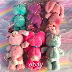 Lot 6 Yum Yums Vintage Plush 2 Bunnies 2 Bears Puppy Mouse Rare Japan 8