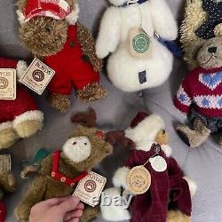 Lot Of 15 Boyds Bears Plush Stuffed Animals Xmas Christmas Easter Spring Vintage