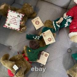 Lot Of 15 Boyds Bears Plush Stuffed Animals Xmas Christmas Easter Spring Vintage