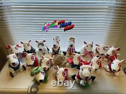Lot of 18 Target 7 Plush Collectible / Rare Bullseye Dogs