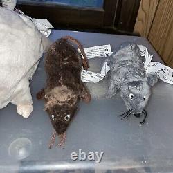 Lot of 4 Ikea Rat & Mouse Plush Gosig Ratta & Gosig Mus 5 9