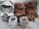 Lot Of 5 Vintage 1983 Star Wars Rotj Ewok Stuffed Animal Plush 15