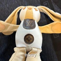 Louis Vuitton DouDou Rabbit White Beige Brown Plush Doll Stuffed Animal jp