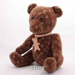 Louis Vuitton Teddy Bear Monogram Doudou Plush stuffed Velour Brown Authentic LV