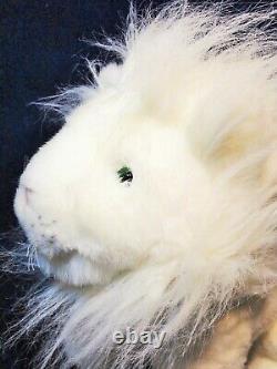 Lowe Valentini White Lion RARE Plush Lingerie PROMO Stuffed Animal 15 Aqua Eyes