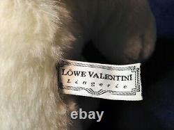 Lowe Valentini White Lion RARE Plush Lingerie PROMO Stuffed Animal 15 Aqua Eyes