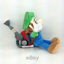 Luigi's Mansion 2 Luigi Super Mario Plush Toy Stuffed Animal with Vacuum Doll 9