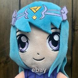 Lunar Eclipse The Krew Youtube Plush Anime Doll Light Blue Hair RARE Plushie