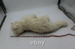Magnussen Home WHITE Wolf Dog 24 Plush Stuffed Animal Fox Realistic Lifelike