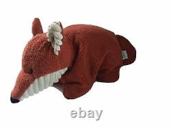 Manhattan Toy Fox Red Corduroy Ears Pillow Plush Beanbag stuffed animal 17 Rare