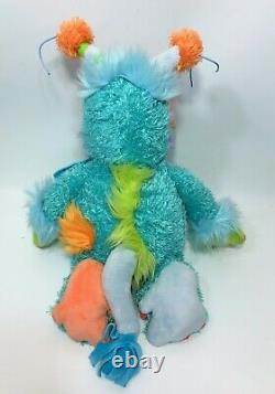 Manhattan Toy RARE Galoompagalots Monster Plush Stuffed Animal Blue Orange RARE