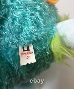 Manhattan Toy RARE Galoompagalots Monster Plush Stuffed Animal Blue Orange RARE