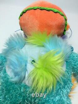 Manhattan Toy RARE Galoompagalots Monster Plush Stuffed Animal Blue Orange RARE