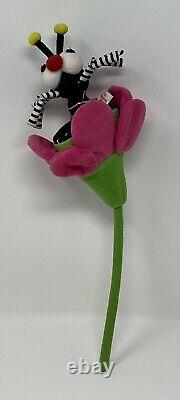 Manhattan Toy Sadie Spider Lollipuppet Flower Plush Stuffed Animal Toy 1999 14