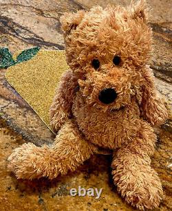 Mary Meyer Shaggy Brown Teddy Bear Plush Stuffed Animal Soft Toy Plaid Bow 21