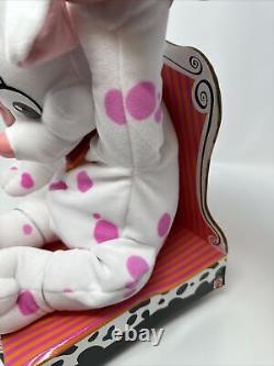 Mattel Disney 102 Dalmatians Oddball Plush Stuffed Animal Pink Dot with Collar 16