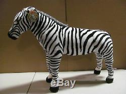 Melissa & Doug Zebra Plush Stuffed Animal 3 Foot Tall Huge Big New Toy 3x3 Zebra