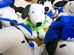 Metlife Snoopy Plush Dogs Huge Lot 40