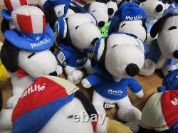 Metlife Snoopy Plush Dogs Huge Lot 40