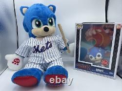 Mets MLB Sonic The Hedgehog Build A Bear Plush Toy Stuffed Animal SEGA With FUNKO