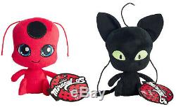 Miraculous Tales of Ladybug & Cat Noir TIKKI & PLAGG PLUSH SET Bandai