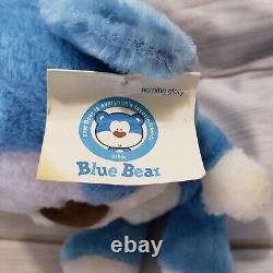 Morning Glory Blue White Bear 9.5 Plush Stuffed Animal 1994 Rare With Tag Moon