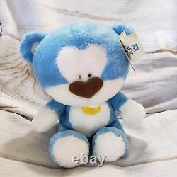 Morning Glory Blue White Bear 9.5 Plush Stuffed Animal 1994 Rare With Tag Moon