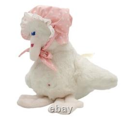 Ms Noah White Mother Goose Prairie Bonnet Plush Stuffed Animal Doll 91' RARE VTG