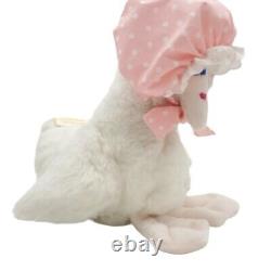 Ms Noah White Mother Goose Prairie Bonnet Plush Stuffed Animal Doll 91' RARE VTG