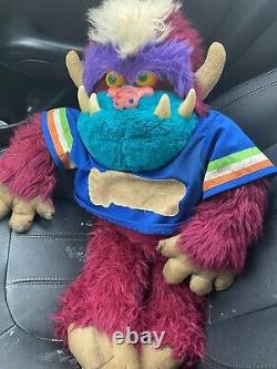 My Pet Monster My Football Monster 1980s Rare 1986 Plush Toy